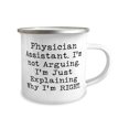 thumbnail image 2 of New Physician assistant 12oz Camper Mug, Physician Assistant. I'm not, Present For Friends, Special Gifts From Colleagues, Gift ideas for her, Gift ideas for him, Gift ideas for, Christmas gift, 2 of 2