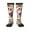 3 Black, variant on Guitar Skull rock print thigh-high socks, crafted for both men and women with a stretchy, high-opaque design perfect for daily wear