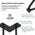 thumbnail image 5 of LAVANE 8 Inch / 20 cm Hairpin Furniture Legs, Set of 4 Heavy Duty Modern Industrial Metal Table legs with Rubber Floor Protectors & Screws for DIY Cabinet Bench Sofa Couch Ottoman&nbsp;Chair Black, 5 of 8
