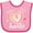 Pink and Fuchsia, variant on Inktastic Nana's Little Sweetie with Pink Heart Cookie Boys or Girls Baby Bib