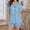 07-Sky Blue, variant on Womens Summer Pajamas,Pajamas Set for Women Short Sleeve Sleepwear Button Down Pjs Soft 2 Piece Lounge Sets,Pink,L