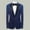 c01Blue, variant on USNSM Men's Sequin Performance Tuxedo Jacket Slim Fit One Button Solid Blazer Jacket for Dinner,Prom,Party Silver XXL