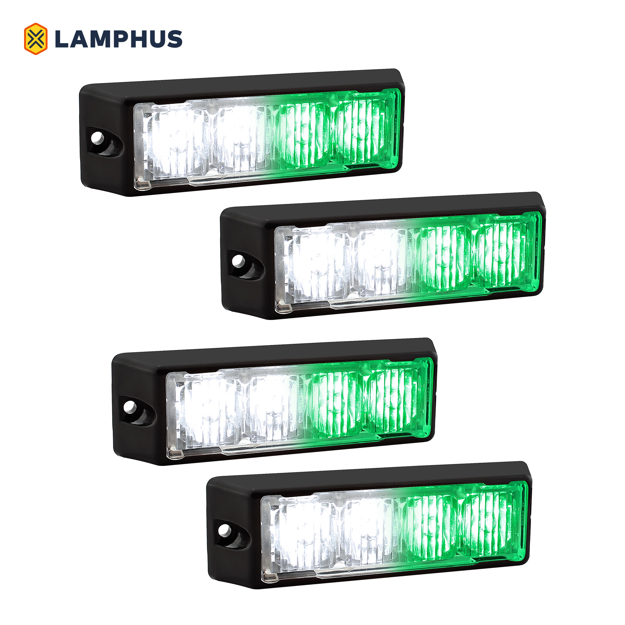 LAMPHUS SolarBlast SBLH04 LED Strobe Grille Flashing Lights [22 Modes
