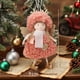 thumbnail image 2 of Christmas Plush Angel Ornaments,Christmas Tree Hanging Ornaments,Decorative Hanging Ornaments for Birthday Party Presents New Year（coffee）, 2 of 3
