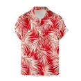 thumbnail image 4 of Mens Hawaiian Shirt Short Sleeve Button Down Shirts Tropical Floral Summer Beach Shirts,S-3XL, 4 of 7