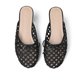 thumbnail image 3 of Sandalias planas Synchoiss de piel tejida negra para mujer 6, 3 of 7