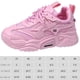thumbnail image 2 of Zapatillas de deporte gruesas para mujer, zapatillas de deporte de suela gruesa, transpirables con cordones para entrenamiento físico, 2 of 9