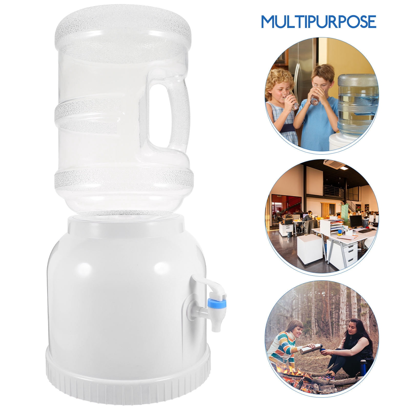 AURARMLET Plastic Water Dispenser Stand Bracket for Drinking Water Bucket, Rectangular Design, and Stable, 1 Set