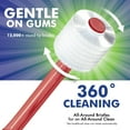 thumbnail image 5 of Brilliant Adult Toothbrush, Over 15,000 Microfiber Round Head Soft Bristles, Red, 1 Pack, 5 of 8