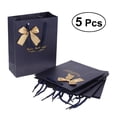 thumbnail image 5 of Toddmomy 5Pcs Wedding Bags Dark Blue Paper with Handles for Christmas and Important Events 8.9x6.9x3.1in, 5 of 8