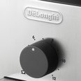 thumbnail image 2 of Delonghi Stainless Steel Burr Coffee Grinder, Silver, 2 of 5