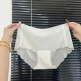 thumbnail image 4 of Grofry Women Panties Mid Waist Seamless Thin High Elasticity Lady Underpants Female Daily Underwear, 4 of 8