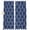 Navy Blue, variant on White Moroccan Blackout Curtains for Bedroom/Living Room, Pinch Pleated Black Out Curtains, Boho Morocco Geometric Quatrefoil Grid Room Darkening Window Drapes with Hooks 2 Panels, 39"x70"