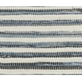thumbnail image 3 of SARO 4873.DN18S 18 in. Genes Square Striped Denim Chindi Down Filled Throw Pillow - Denim, 3 of 5