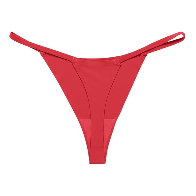 Timegard Strings Sans Coutures pour Femmes Taille Basse Lissants Respirants Culottes Confortables String sous-Vêtements