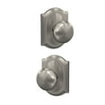 thumbnail image 4 of Schlage FC172PLY622CAM Custom Plymouth Non-Turning Two-Sided Dummy Door Knob Set - Black, 4 of 7