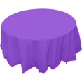 thumbnail image 1 of 12 Pack Premium Plastic Disposable 84 inch Round Tablecloth Round Table Covers Kitchen Tablecloths for Rectangle Tables (Gn4, A)-, 1 of 2
