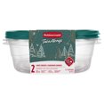 thumbnail image 1 of Rubbermaid TakeAlongs, Large Square Food Storage Containers, 11.7 Cups (2.77 L), Blue Spruce, 1 of 4