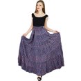 thumbnail image 3 of Bimba Women Long Maxi Printed Skirt Elastic Waist Flared Full Skirts, 3 of 7