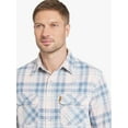 thumbnail image 3 of Chaps Men's & Big Men's Long Sleeve Knit Flannel Shirt, Sizes S-3XL, 3 of 8