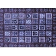 thumbnail image 1 of Ahgly Company Machine Washable Indoor Rectangle Abstract Blue Modern Area Rugs, 4' x 6', 1 of 4