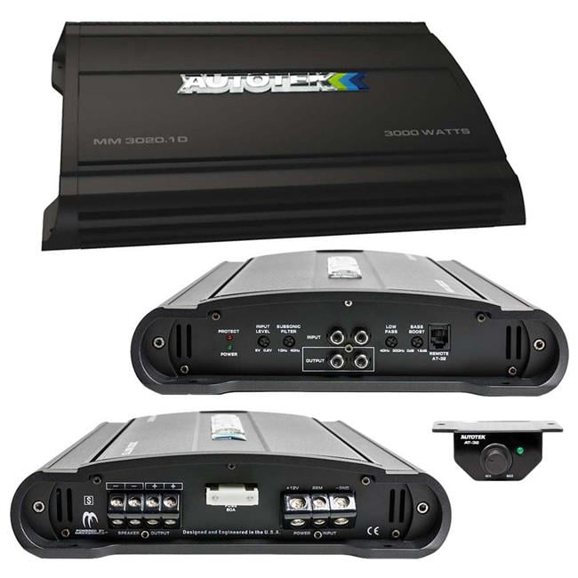 Autotek MM30201D Mean Machine 3000W Class D Amplifier