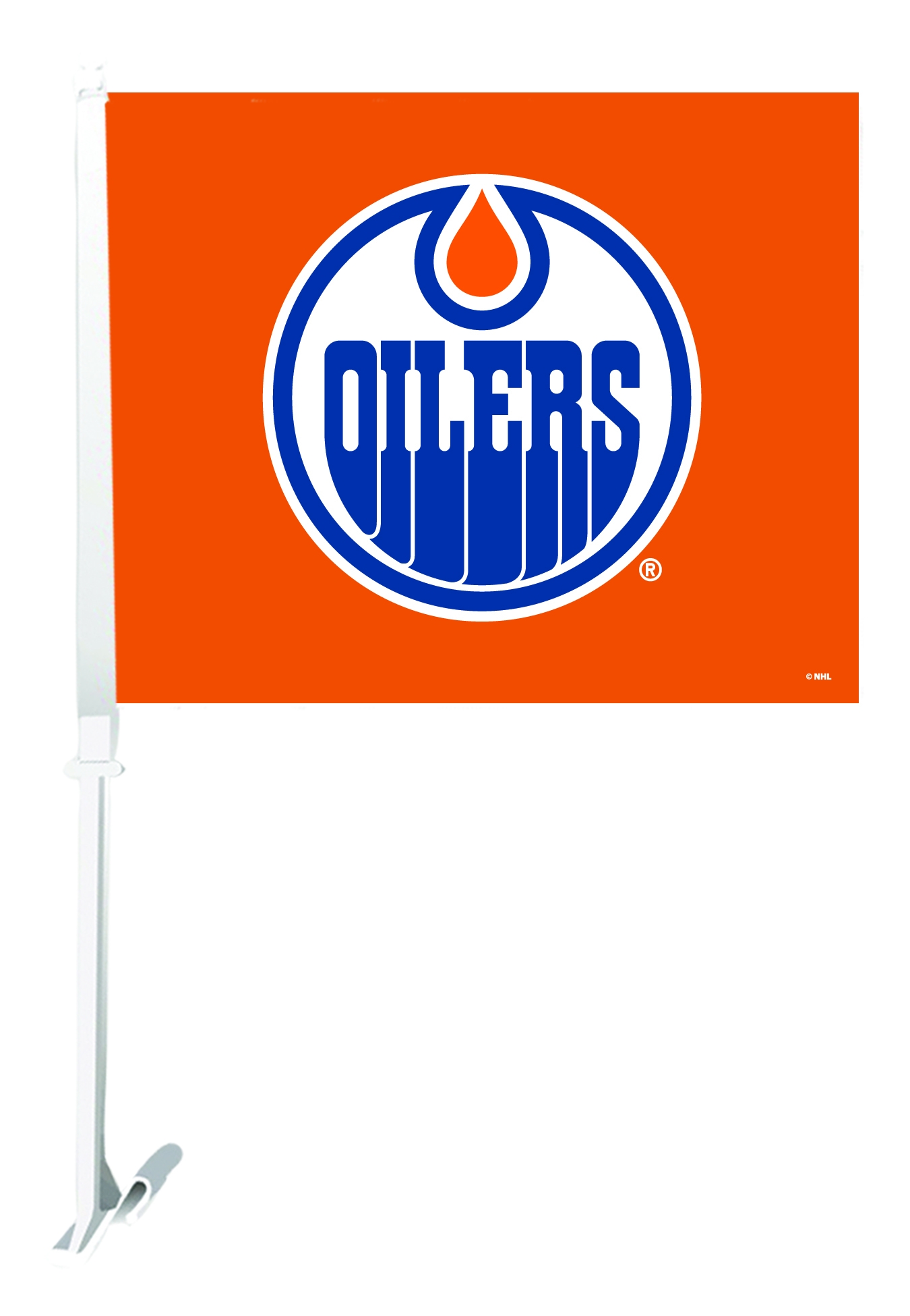 The Sports Vault Car Flag, Edmonton Oilers, Orange