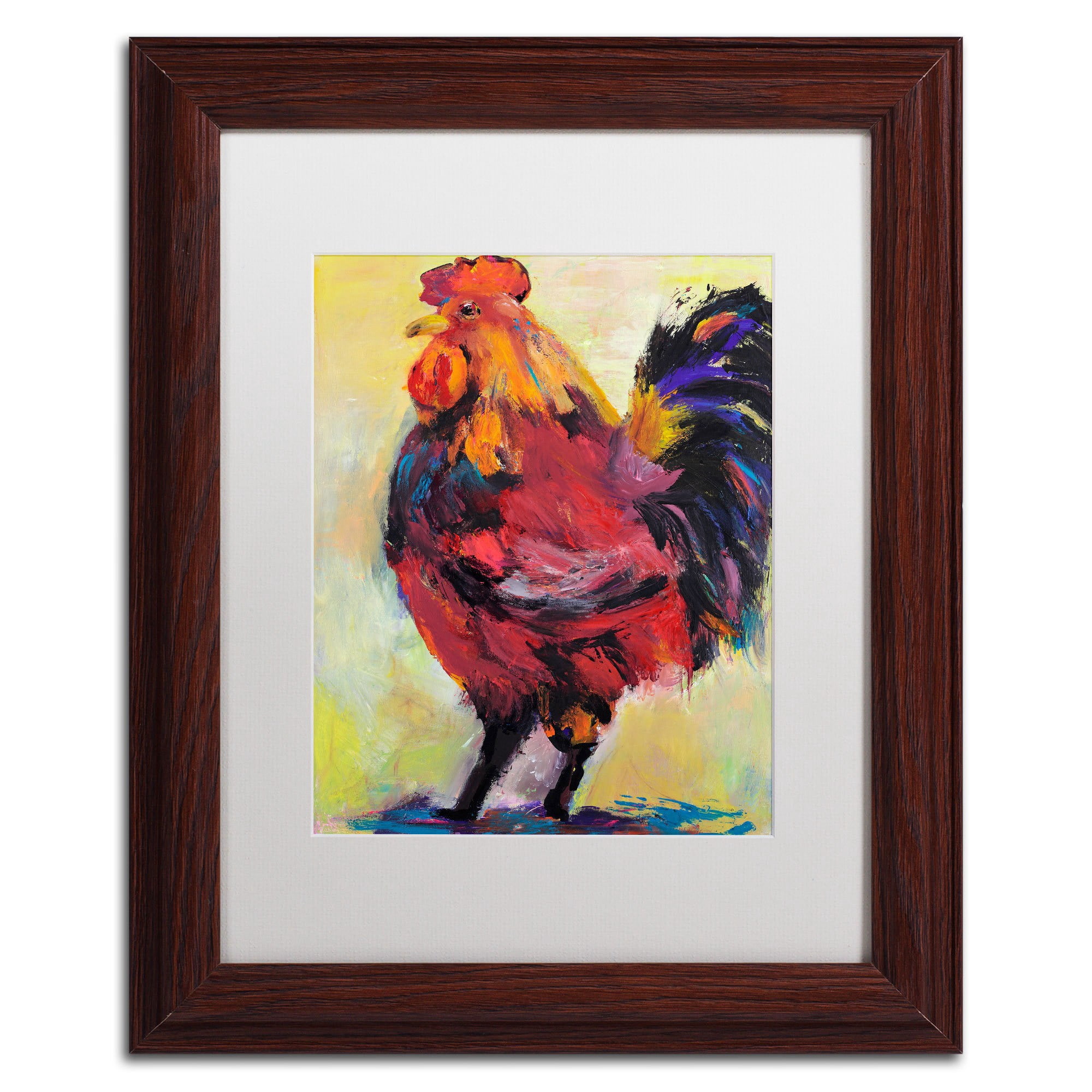 Trademark Fine Art "In Command" Canvas Art by Pat Saunders-White, White Mat, Black Frame