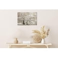 thumbnail image 2 of Farmhouse Wall Art - Plant Flower Pictures Art, Modern Farmhouse Bathroom Decor, White Canvas Print, Grey Magnolia Vase Painting Framed Artwork for Rustic Home Decor , S(12x18 Inches), 2 of 6