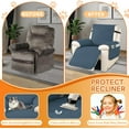 thumbnail image 5 of Ystyle 100% Waterproof Recliner Chair Cover Stretch Couch Cover for Recliner Chair Washable Slipcover Furniture Protector for Dogs,Pet Cats,Berlin Blue, 5 of 6