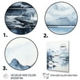 thumbnail image 3 of Designart "Forest Reflections Minimalism in Grey and Blue I" Minimalism Floater Framed Canvas Print, 3 of 7