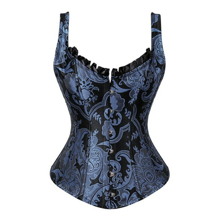 DTBPRQ Shapewear for Women tummy Control Women's Court Corset Print Tie  Belly Breasted Lace Shapewear Shapewear Bodysuit,Corset Shapewear,Body  Shaper 