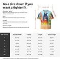 thumbnail image 5 of Pofeuu Hello Summer3 Print Mens Casual Short Sleeve Shirts Beach Summer Spread Collar Pocket Tops Men's Casual Short-sleeved Shirt-Large, 5 of 5