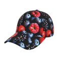 thumbnail image 1 of Fotbe Variety Of Fruits And Berries Gorro Clásico de Béisbol, Gorra Ajustable con Broche Snapback, Gorro de Exterior de Algodón Suave, 1 of 6