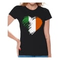 thumbnail image 1 of Awkward Styles Irish Flag Heart Shirt Womens St. Patricks Day Shirt Proud Irish American T Shirt Gifts for Irish St Patricks Women Irish Flag Distressed Shirt St Paddy's Day Tee Irish Womens Shirts, 1 of 6