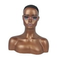 thumbnail image 2 of Cabeza de maniquí femenina con pendientes de hombro modelo profesional busto de cabeza de maniquí para gafas diadema pendientes sombrero, 2 of 9