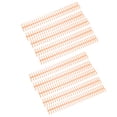 thumbnail image 4 of Binding Spines, Manual Bound Plastic Strip 1/2in Binding Coils Strong Adhesion Rust Resistant  For Student For Loose Leaf Orange, 4 of 8