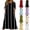 Black, variant on Summer Dress for Women Vertical Stripe Casual Short Sleeve Tunic with Side Pockets