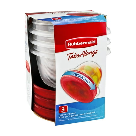 Rubbermaid Take Alongs Twist & Seal Liquid Storage - 3 CT