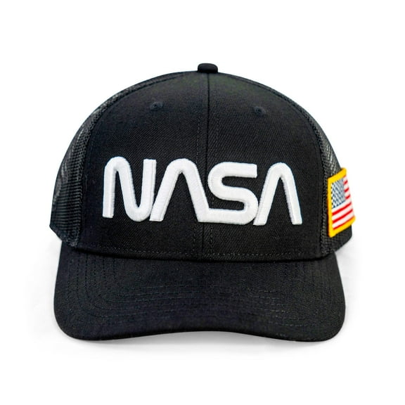 NASA Classic Black Trucker Capce