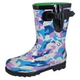 thumbnail image 1 of Bota de lluvia de goma gris Hidden Horses para niños - Talla EE. UU .: 12 Smoky Mountain Boots 2744C-12R, 1 of 1