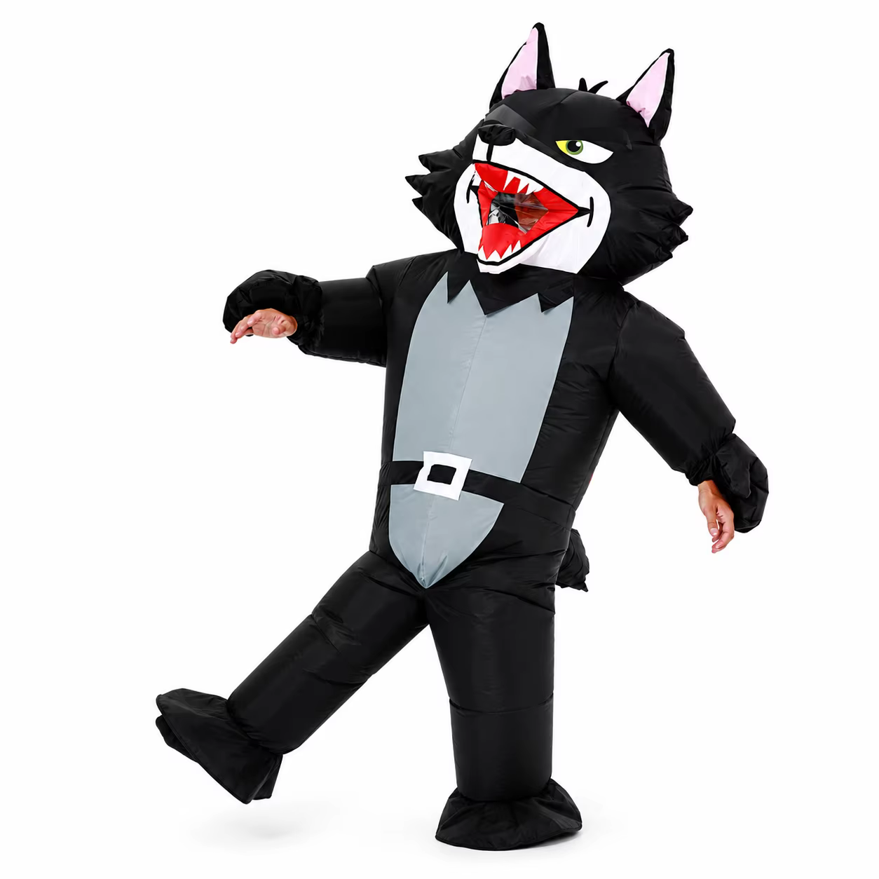 Inflatable Wolf Costume for Adults, Funny Blow Up Wolf Costume, Adult Halloween Costume for Party Cosplay
