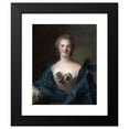 thumbnail image 2 of Jean-Marc Nattier 12x14 Black Modern Framed Museum Art Print Titled - Portrait of a Woman (C. 1748), 2 of 5