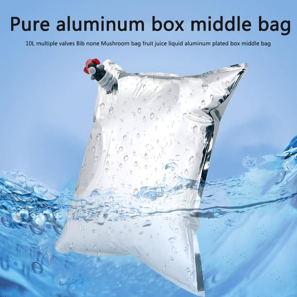 Bolsas Para Bebidas Bolsa BIB de papel de aluminio de 10 l para comida, cerveza, jugo, bebida, organizadores de bolsa en caja