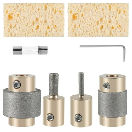 

Bleylajoy Glass Grinder Bits 1 3/4 1/4 1/8 inch Stained Glass Diamond Grinder Bit Head Tools Brass Core Diamond Grinder Bit Head Tool Stain Glass Tools and Supplies for Glass Grinder C1188