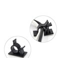 thumbnail image 2 of 100pcs Plastic Clips Black Adhesive Backed Wire Adjustable Cable Clips Adhesive Cable Management Clips Adjustable Clamp, 2 of 5