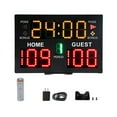 thumbnail image 1 of MYG for Basketball Electronic Scoreboard LED Digital Scorer Remote Control 37.5x25cm Bright Display for Score Rounds Countdown Fouls Throws Wall Mount Table Stand, 1 of 9