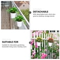 thumbnail image 4 of 2pcs Hanging Flower Pots Metal Iron Bucket Planter Pot Metal Flower Bucket, 4 of 9