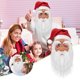 thumbnail image 1 of Sombrero de látex Papá Noel con el mismo sombrero de látex Barba blanca Fiesta de Navidad antigua Wmkox8yii  shdjk4265, 1 of 1