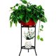 thumbnail image 1 of Flower stand Flower stand Plant stand Plant stand Flower stand stool Black 25x25x50cm, 1 of 4
